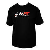 dotFIT t-shirt, black, XXXL