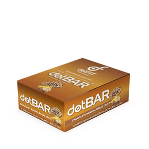 Chocolate Banana Bread Crisp dotBAR