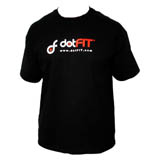 dotFIT t-shirt, black, XXL